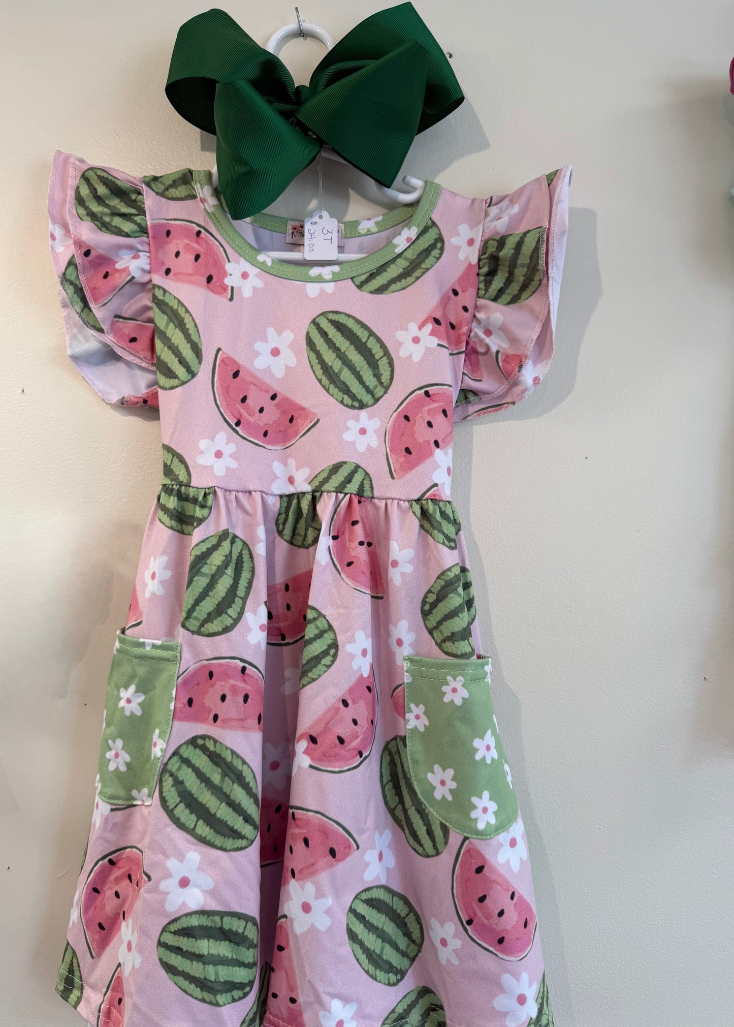 One Piece Dress with Bow Size 3T