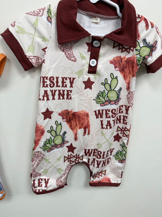 One Piece Romper Size 6-12 Months
