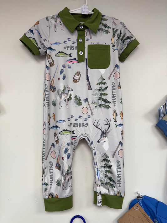 Long Pants Romper Size 6-12 Months