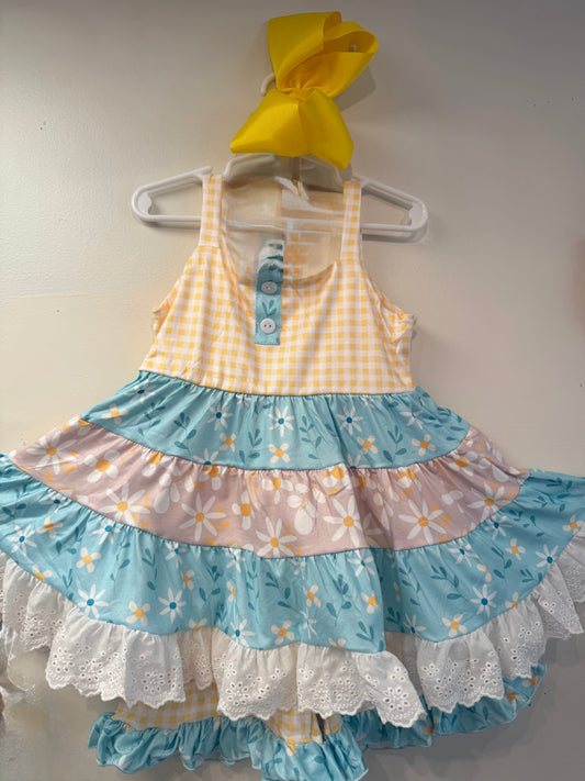 Two Piece Short Outfit with Bow Size 5 Months