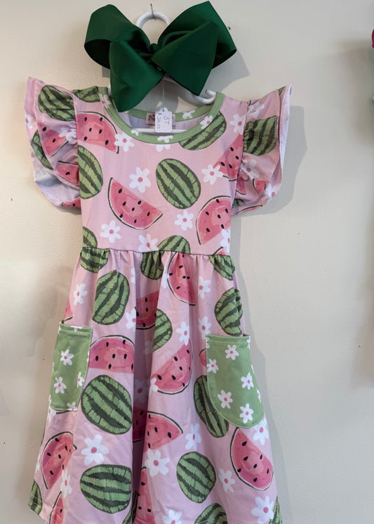 One Piece Dress with Bow Size 3T