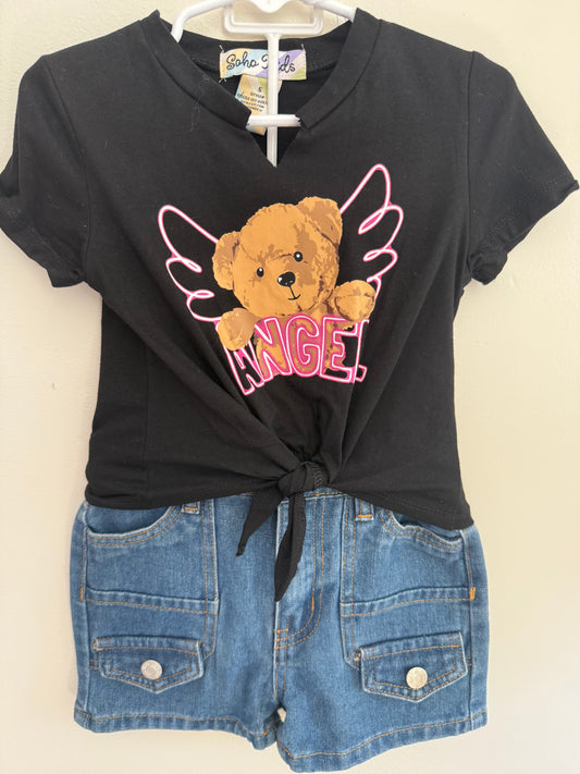 2 pc. Top & Jean Shorts Size 5